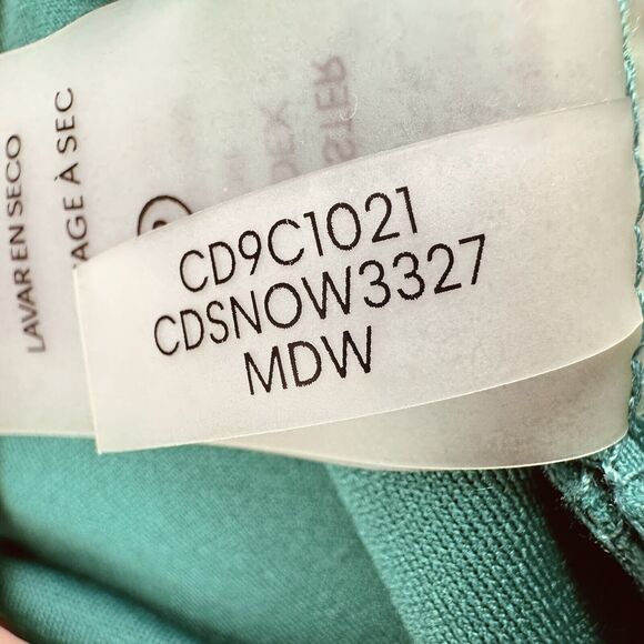 Calvin Klein Dress Womens Sz 10 Green Cap Sleeve Ruched Sheath Fitted Stretch - Picture 10 of 12